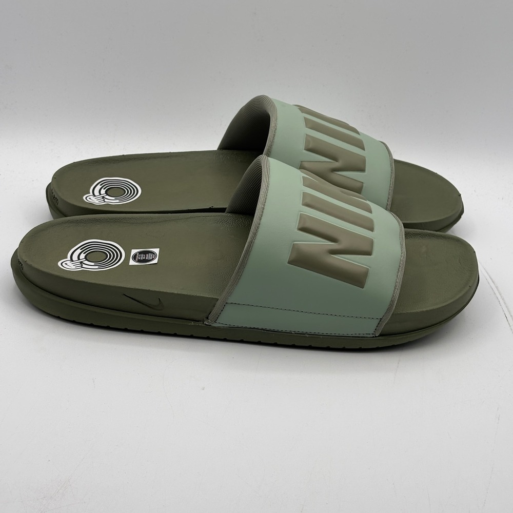 Nike Offcourt Slide Shoes Men Size 12 Silver Sage Jade Horizon BQ4639 304